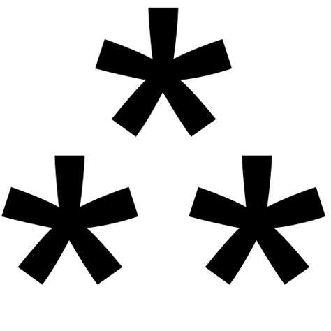 What Does an Asterisk Look Like?